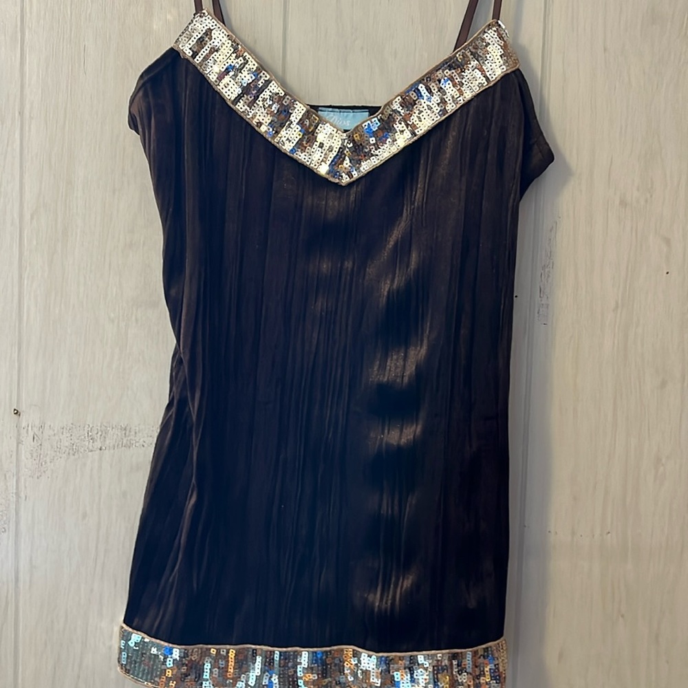 Y2K velvet glitter cami
